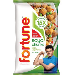 Fortune Soya Chunks, 15x more protein than milk, 1kg 